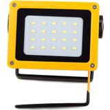 LED Bouwlamp op Accu met Statief - Velvin Akumo - 100 Watt - SMD LED - Werklamp op Accu - Helder/Koud Wit 6500K - Waterdicht IP65 - Oplaadbaar - Kantelbaar - Draaibaar