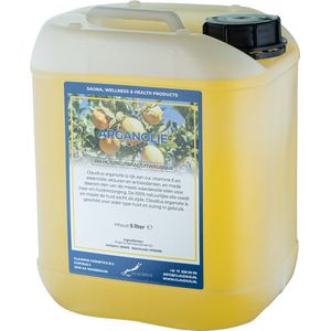 Arganolie 5 liter - 100% natuurlijk - biologisch en koudgeperst - goed voor huid, haar en lichaam