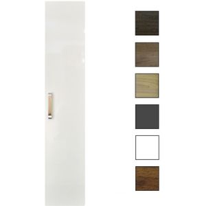 Sanicare kolomkast met luxe chromen greep 33,5x160x32cm hoogglans wit