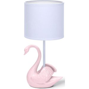 LED Tafellamp - Tafelverlichting - Igia Juvino - E14 Fitting - Rond - Mat Roze - Keramiek