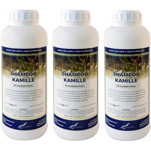 Shampoo Kamille - 1 Liter - set van 3 stuks - Voordeelverpakking - Haarverzorging