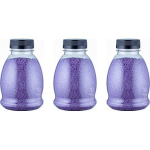 Badkaviaar Lavendel - 225 gram - Fles met zwarte dop - set van 3 stuks - bad parels voor in bad