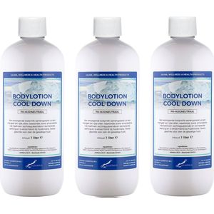 Bodylotion Cool Down 1 Liter - set van 3 stuks