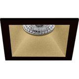 LEDVANCE - Parathom PAR16 940 36D - LED Spot Set - Dimbaar - Inbouw Vierkant - Mat Zwart/Goud - 3.4W - Natuurlijk Wit 4000K