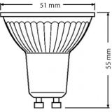 LEDVANCE - Parathom PAR16 940 36D - LED Spot Set - Dimbaar - Inbouw Vierkant - Mat Zwart/Goud - 3.4W - Natuurlijk Wit 4000K