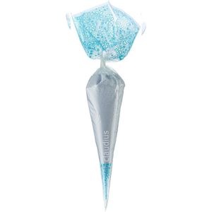 Scrubzout Lavendel - 300 gram in puntzak blauw - set van 6 stuks - Hydraterende Lichaamsscrub