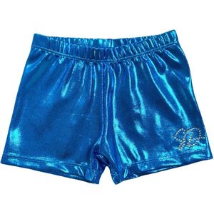 Sparkle&Dream Turnbroekje Mystic Ocean Blauw - Maat ASM 158/164 - Gympakje voor Turnen, Acro, Trampoline en Gymnastiek