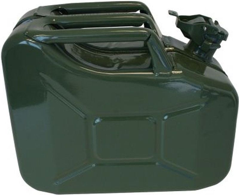 Jerrycan - 10L - Metaal - Zwart - UN Geavanceerd - TüV/GS Goedgekeurd