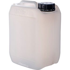 Jerrycan 5 Liter Transparant – handig stapelbaar – UN gekeurd – voor water en gevaarlijke vloeistoffen – inclusief dop – totaal te legen