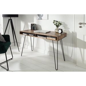 Bureau - Side table - Console  acacia hout Model Haarspin 110 cm