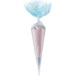 Scrubzout Rozen - 300 gram in puntzak blauw - set van 6 stuks - Hydraterende Lichaamsscrub