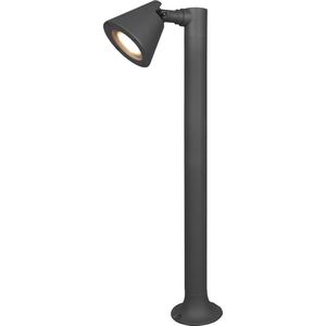 LED Tuinverlichting - Staande Buitenlamp - Torna Kavani - GU10 Fitting - Rond - Mat Antraciet - Aluminium