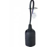 Verhuisfitting Set - E27 Fitting - Zwart - 10 Stuks - 15W - Helder/Koud Wit 6500K