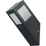 LED Tuinverlichting - Wandlamp Buiten - Kavy 1 - E27 Fitting - Vierkant - Aluminium - Philips - CorePro LEDbulb 827 A60 - 5.5W - Warm Wit 2700K