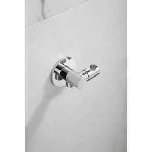 Saniclear Plus draaibare handdouche houder met wateraansluiting chroom