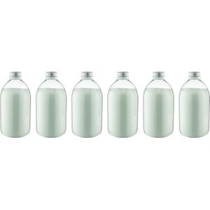 Scrubzout Eucalyptus 650 gram - Fles met aluminium dop - set van 6 stuks - Hydraterende Lichaamsscrub