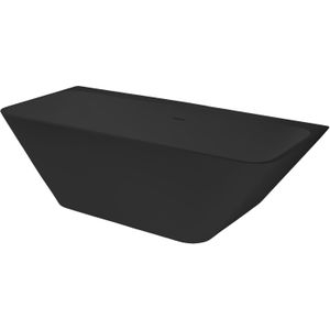 Best Design Borgh semi vrijstaand bad 180x85x55cm zwart