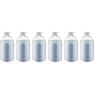 Scrubzout Lavendel 650 gram - Fles met witte dop - set van 6 stuks - Hydraterende Lichaamsscrub