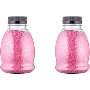 Badkaviaar Rozen - 225 gram - Fles met zwarte dop - set van 2 stuks - bad parels voor in bad