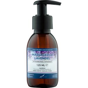 Massageolie Lavendel 125 ml met pomp - 100% natuurlijk - biologisch en koud geperst