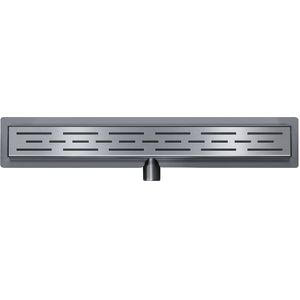 Mueller Ferro douchegoot 100x7cm met flens verouderd ijzer - gunmetal