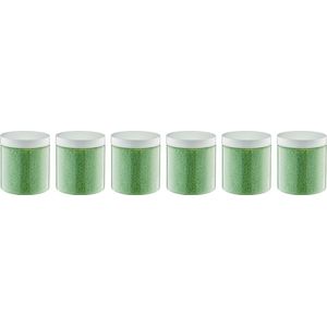 Badkaviaar Eucalyptus - 200 gram - Pot met witte deksel - set van 6 stuks - bad parels voor in bad