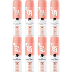 8 x 4 Deo Spray - Floral Breeze - Voordeelverpakking 8 x 150 ml