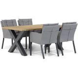 Garden Collections Parma/Cardiff 180 cm dining tuinset 5-delig
