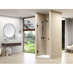 van Rijn ST01 profielloze nisdeur 90cm zwart mat