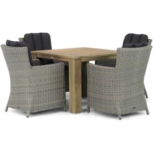 Garden Collections Venerdi/Brighton 100 cm dining tuinset 5-delig