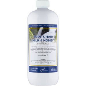 Body & Hair Milk & Honey - 1 liter - 2 in 1 voor lichaam en haar.