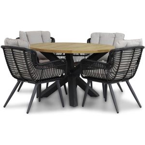 Coco Azzano/Rockville 120 cm dining tuinset 5-delig