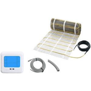 E-warm elektrische vloerverwarmingsmat 3 m² incl. klokthermostaat 480 Watt 500306