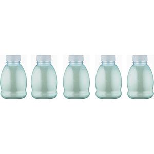 Scrubzout Eucalyptus - 375 gram - Fles met transparante dop - Set van 5 stuks - Hydraterende Lichaamsscrub