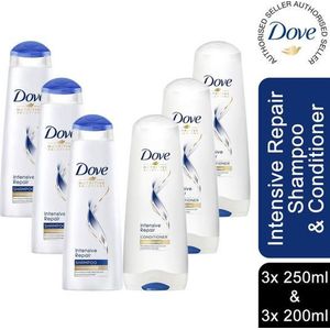 DOVE Intense Repair MIX 3 Shampoo & 3 Conditioner
