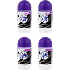 Lady Speed Deo Roller Invisible Dry – Shower Fresh - Voordeelverpakking 4 x 50 ml