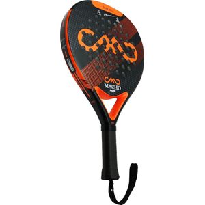 Macho Pro Edition - Padelrackets - Padelgrip - 3K Carbon - Oranje - Macho Padel - Padel racket