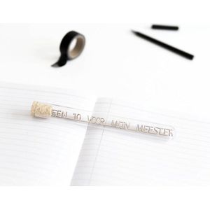 Message in a bottle - Een 10 voor mijn meester! - bedankt meester cadeautje - bedanktkaartje - bedankt voor alles - meester bedankt wenskaart- meester bedankt kaartje - meester bedanktkaart - meester bedankt kado - meester bedankt - school cadeau