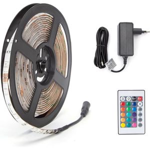 LED Strip Set - Igia Stippi - 5 Meter - 5050-30 - RGB - Waterdicht IP65 - Afstandsbediening - 12V