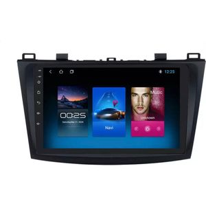 Mazda 3 2010-2013 Android 10 navigatie en multimediasysteem autoradio wifi bluetooth usb 1+16GB