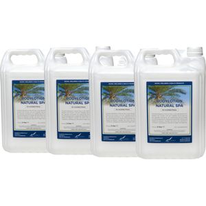 Bodylotion Natural Spa 5 Liter - set van 4 stuks - navulling - Voordeelverpakking
