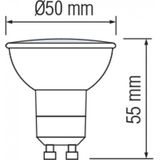 LED Spot Set - Pragmi Pollon Pro - Dimbaar - Mat Goud - GU10 Fitting - 6W - Helder/Koud Wit 6400K - Verdiept - Ø82mm