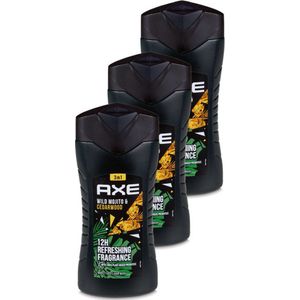 Axe Green Mojito & Cedarwood Douchegel - 3 x 250 ml - Voordeelverpakking