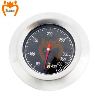 barbecue thermometer - keukenthermometer - barbecue temperatuurmeter - barbecue warmtemeter in graden - suikerthermometer - vleestemperatuurmeter - bbq meter - smoker - rookoven - pizzaoven - RVS - roestvast staal - Celsius