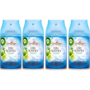 Air Wick Luchtverfrisser navulling Freshmatic - Linen in the Air - Voordeelverpakking 4 x 250 ml