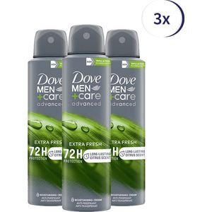 Dove Men+Care - Deodorant - Spray - Extra Fresh - 150ml x 3