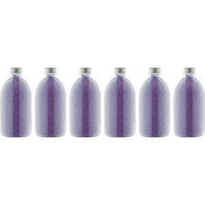 Badkaviaar Lavendel - 400 gram - Fles met aluminium dop - set van 6 stuks - bad parels voor in bad