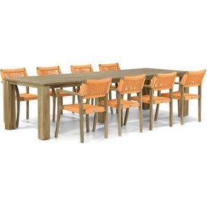 Lifestyle Garden Furniture Dallas/Brighton 300 cm dining tuinset 9-delig