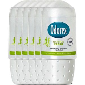 Odorex Deo Roller Natural Fresh - Voordeelverpakking 6 x 50 ml