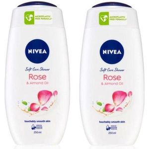 Nivea Douchegel - Rose & Almond Oil - DUOPAK - 2 x 250 ml
